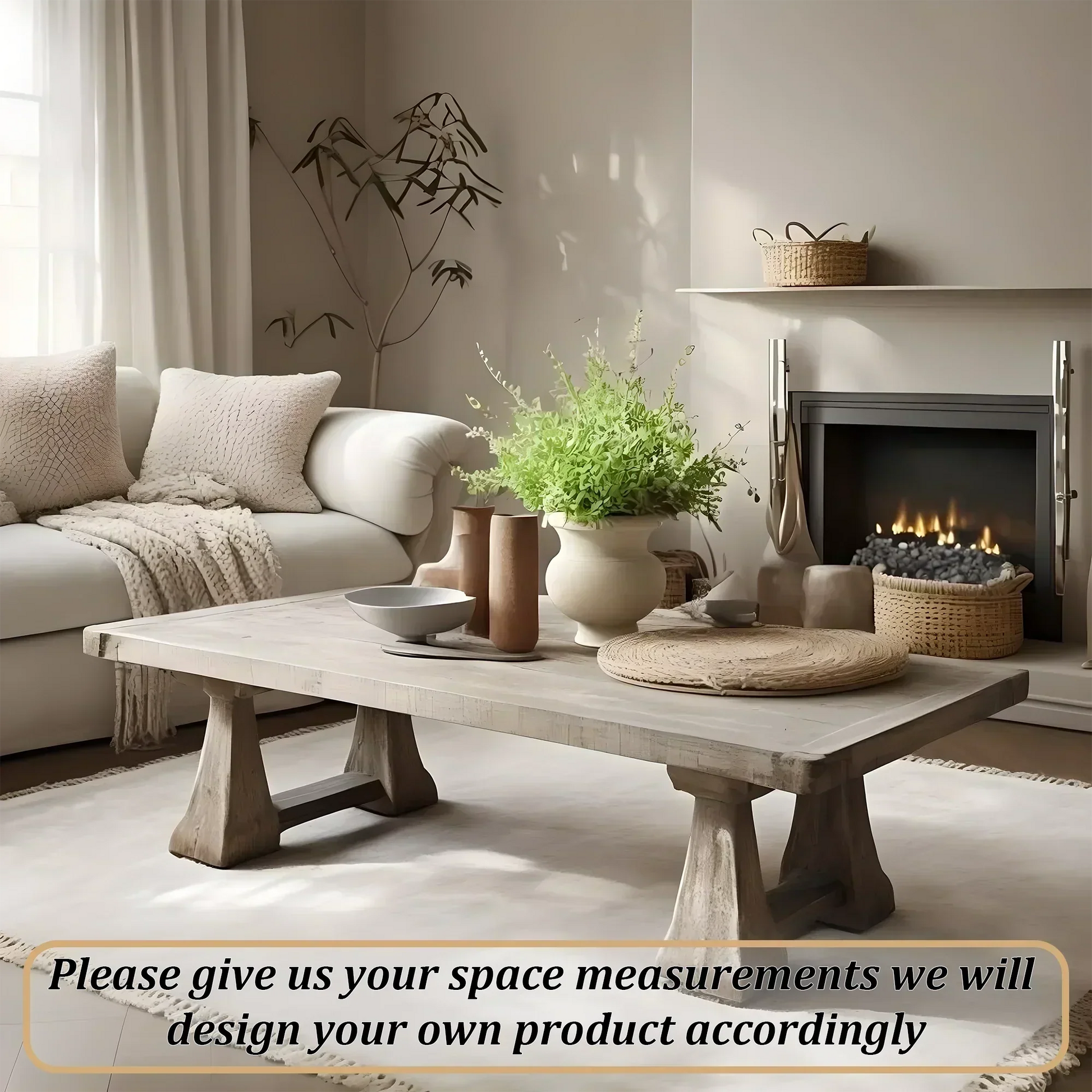 Ash wood coffee table, new generation table 