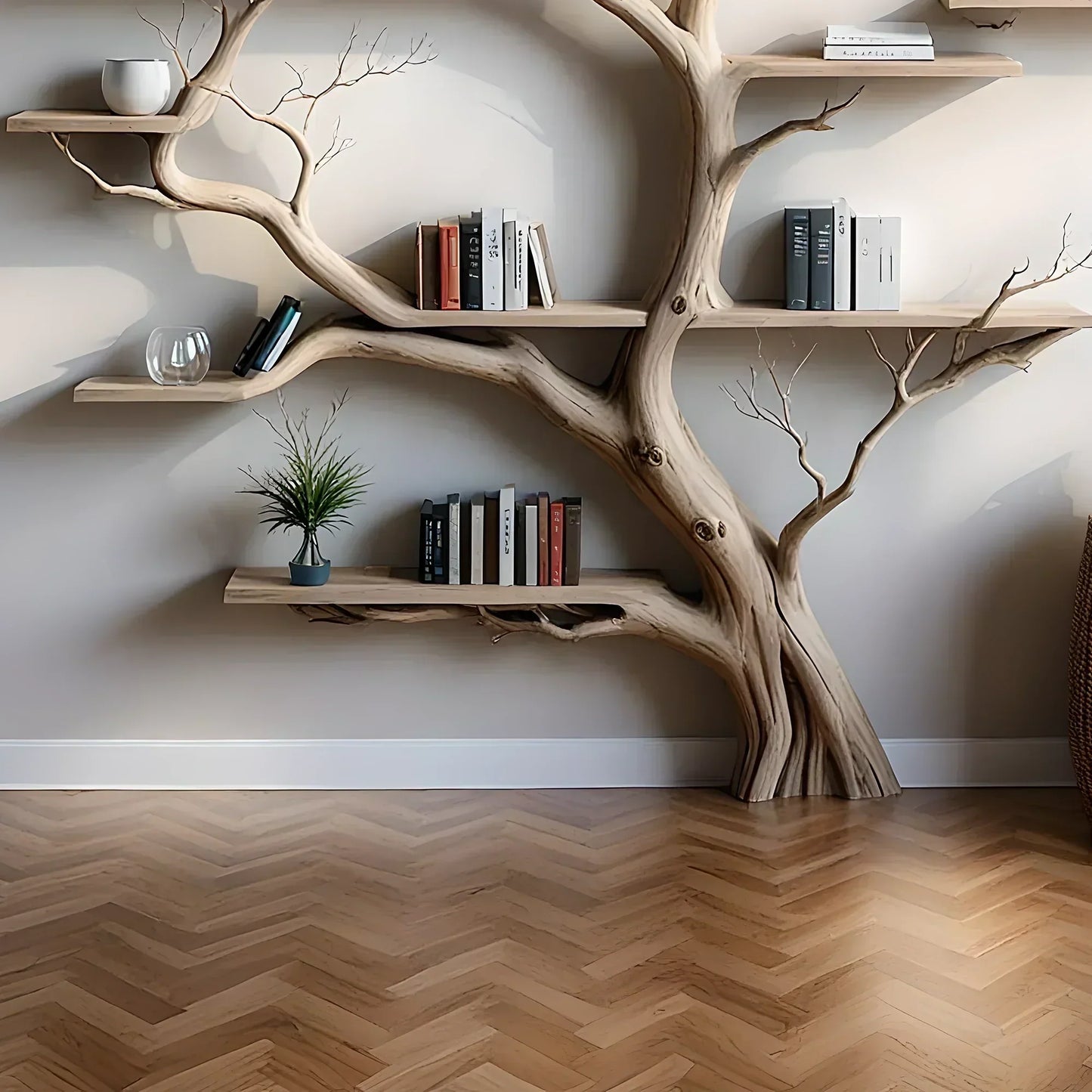 library bookshelf, natural wood bookshelf, home decoration bookshelf 